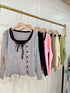 Ladies Knitted Cardigan With Adjustable Straps Camisole